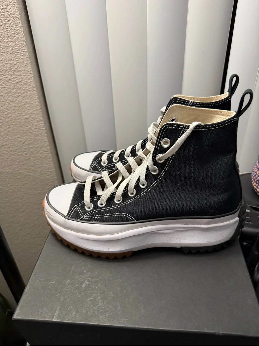 Converse Black and White High-Top Sneakers - Picture 2 of 4